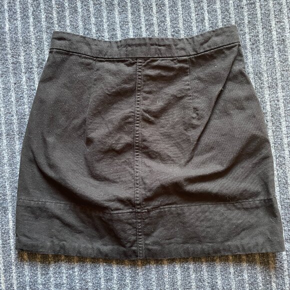 Everlane Black Denim Mini Skirt Size 2 Casual - Picture 3 of 6